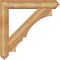 Ekena Millwork Balboa Arts and Crafts Rough Sawn Bracket w/ Offset Brace, Western Red Cedar, 8"W x 44"D x 44"H BKT0806X44X44BOA03RWR - alternate 4
